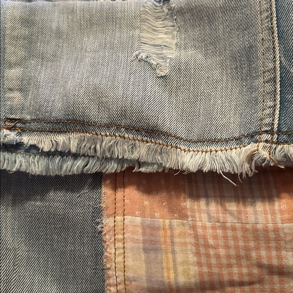 NEW POL Light Blue Patchwork Jeans! SZ Med - Picture 12 of 16